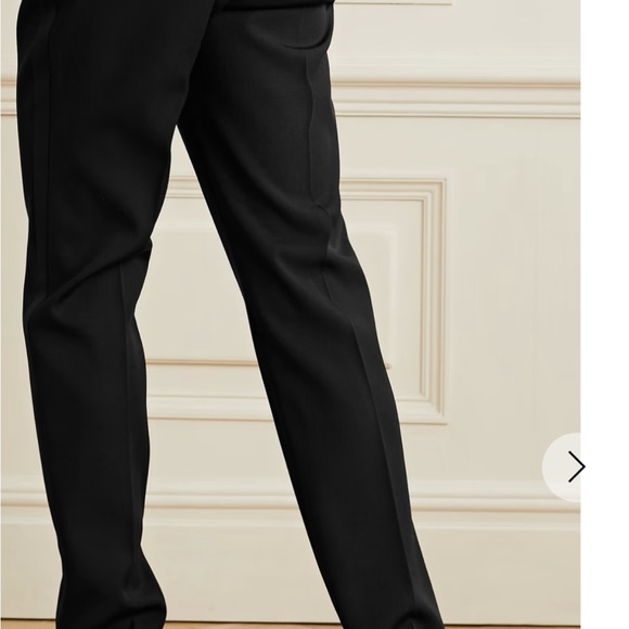 ♥️ NEW ♥️ Saint Laurent Black Suit Pants Wool Slim Fit - Picture 2 of 9